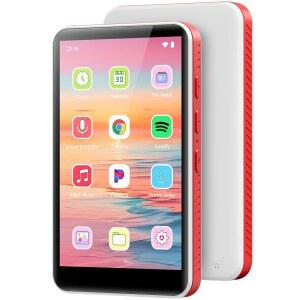 블루투스 및 WiFi가 지원되는 192GB MP3 플레이어, Android 13.0, 4.0인치 HD MP4 플레이어 터치 스크린 스피커, 사전 로드된 Spotify, Pandora, Audible, Amazon Music, 최대 1TB