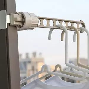 창틀 건조대 미니 문걸이 휴대용 창문 건조대 실내건조대 빨래 걸이 스테인리스 거치대 베란다