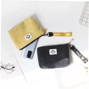 장바구니 은창)해피 스마일 컬러 파우치 가방 지갑 클러치 미니