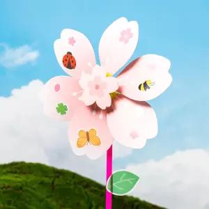 민화샵 봄 바람개비 만들기 DIY키트 봄꽃미술활동 나비만들기 미술재료