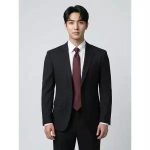 [파크랜드]블랙 폴리 혼방 스트레치 수트 셋업 A5SS2310407A A5PS2310373A_P417317364