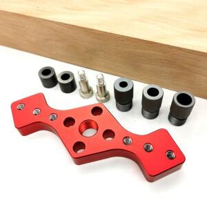 수직 포켓 홀 지그 목공 도웰 드릴 가이드 셀프 센터링 3 비트 로케이터 6/8/10mm 핀 고정 장치