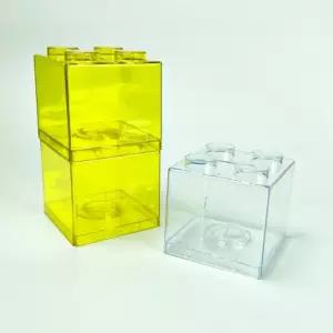 큐브 투명 저금통 사각 동전 답례품 구디백