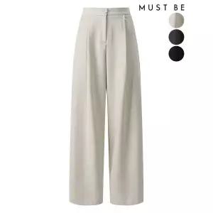 [하프클럽/머스트비]여성 하이 와이드 슬랙스