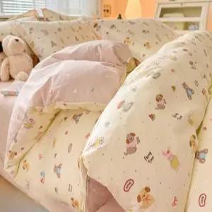 부드러움 이불커버 퀸사이즈 이불 사계절용 이블커버