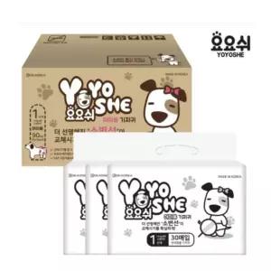 요요쉬 애견 기저귀 배변패드 여아용 30매 3팩 총 90매