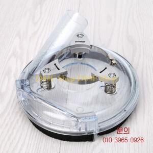 D84F 먼지 덮개 키트 앵글 핸드 그라인더 투명 4인치/ 5인치용 건식 분쇄 커버