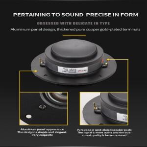 X1II 4 인치 4.5 트위터 스피커 유닛 알루미늄 패널 투명 실크 멤브레인 6OHM30W 고음 94 ~ 120mm