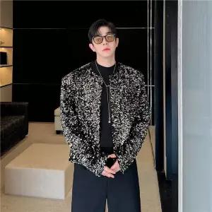 남성 사회자 밤무대 스팽글 트로트 반짝이 공연 가수 의상 자켓 재킷