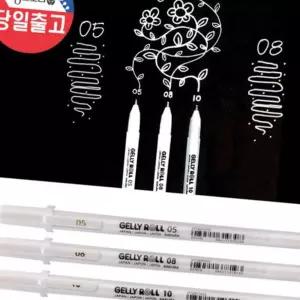 (올핀)사쿠라 겔리롤 화이트펜 젤리펜 겔리펜 메탈릭 0.5 0.8 1.0mm