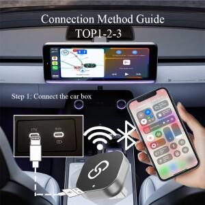 2in1 유선 무선으로 전환 가능한 카플레이 안드로이드 호환 오토 어댑터 USB 동글 플러그 앤 자동차 스마트