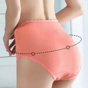 팬티 하이 언더웨어 여자 베이직 라인 슬림핏 골지 웨스트 예쁜 디자인 여성 여성팬티