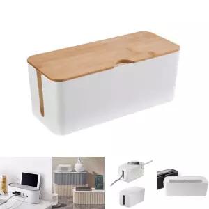 멀티탭 전선정리함 화이트/정리함/케이블/트레이/커버/콘센트/사무실/사무용/회사/박스/보관함/전기선/거실