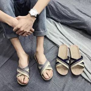 크로스 왕골 슬리퍼 DS-0196