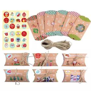 크리스마스선물박스 크리스마스 크라프트 반달케이스 24장세트