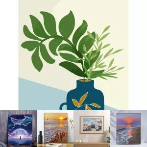 하모니아트 DIY 유화그리기 세트 40x50 올리브 잎