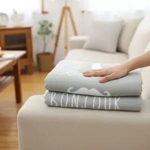 핑크풋 봉주르 빅담요 양면 낮잠이불 무릎담요 폴라폴리스 이불 블랭킷 거실 캠핑 비행기