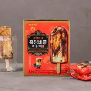 노브랜드흑당버블아이스바320g