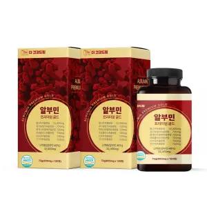 더건강드림 면역 활력 알부민 프리미엄 골드플러스 밀크씨슬 프로폴리스 갱년기 영양제 120정 2박스