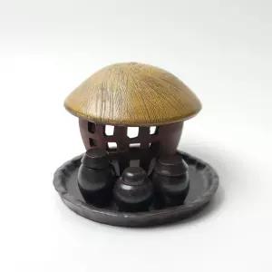 옹기 초가집 항아리셋 캔들홀더 장식소품 미니어처