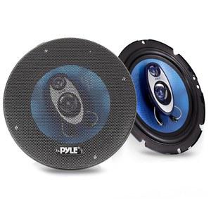 Pyle 6.5인치 삼방향 사운드 스피커 시스템-180W RMS /360W 파워 핸들링, 4옴 임피던스 및 3/4인치 피에조 트위터, 자동차 부품 스테레오, 원형 프로 풀레인지
