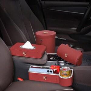 수납 사이드 정리 보관 박스터 틈새수납 센터 수납함 가죽 마칸 고무 카칸