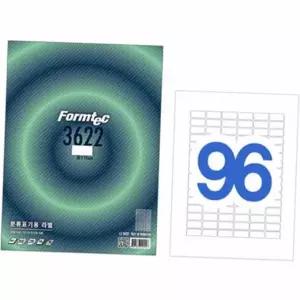 투명라벨 라벨지 분류표기용 96칸 폼텍 100매 LS-3622