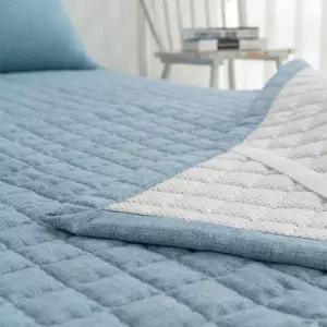 사계절 고무밴딩 미끄럼방지 카페트 퀸 침대패드