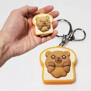 우 식빵 카피바라 딸깍이 키캡키링 손장난감 클리커 백참 가방고리 똑딱이 키홀더 팬시 악세사리 우정키링 어린이날선물 기념품 소품샵