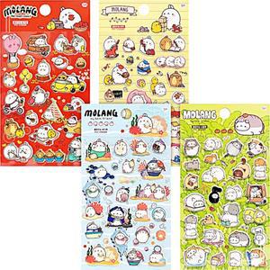 [2개구성] PVC12개 캐릭터 꾸미기 팬시 단체선물 판촉물 몰랑 스티커 AW821B25
