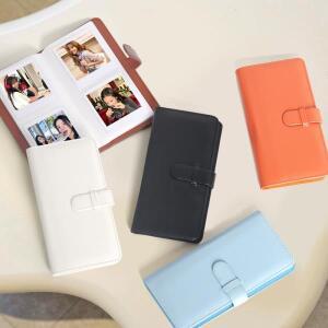 후지필름 SQ1/6/10/20/40/SP-3에 적합한 정사각형 사진 앨범 단색 PU 80포켓