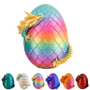 소년 소녀를 위한 부활절 바구니 미리 필수품 구디 안에 백 교실 장난감, 채워진 에그, 크리스탈 u2013 3D 용품, 에그 스터퍼 필러, 드래곤 경품 프린팅