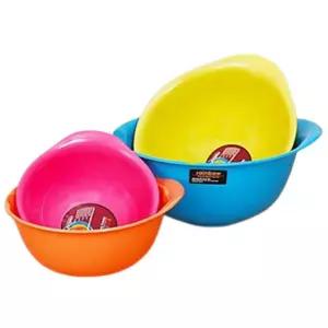 레인보우 믹싱볼 4p 세트 샐러드볼 플라스틱 투명 칼라