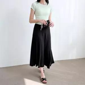 [sale] 여성 데일리 셀루 모달 A라인 롱스커트 치마