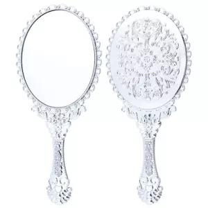 에이브 엔티크 미미 거울 대 휴대용 손거울 미니거 보성 사각 손잡이 물병