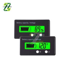 호환 8-120V 리튬 이온 납산 배터리 용량 모니터 레벨 전압계 백분율 표시기