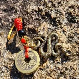 재물 부적 엽전 풍수 키링 구리 뱀띠