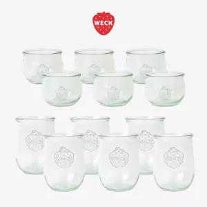 [WECK] 튤립 744(580ml) 유리병 6개 + 튤립 745(1050ml) 유리병 6개