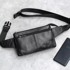 가방 340 블루마운트 천연소가죽 남성 캐주얼 허리색 힙색