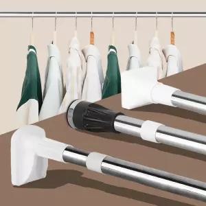 행거 옷장 미니 압축봉 샤워커튼 옷걸이봉 욕실 스텐 옷봉 강력 쇠봉 다용도 얇은소켓