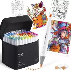 오후후 마커펜 브러시 타입 72색 호놀룰루 시리즈