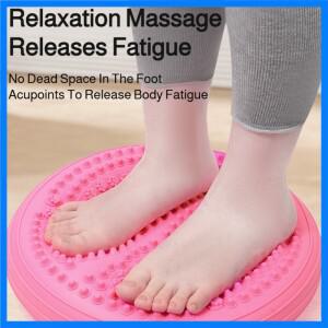 발 마사지 기능이 있는 요가, 코어 및 다리 근력 훈련용 에어 스텝퍼, 핸드 에어 펌프 포함