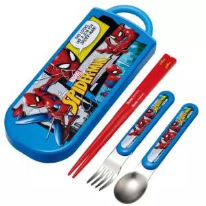 스파이더맨 25 슬라이드 트리오 세트 689413캐릭터수저 어린이용 숟가락 젓가락 포크 셋트 키즈