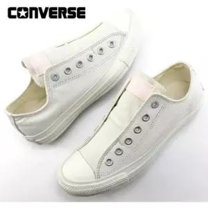 컨버스 일본 올스타 로우컷 끈없는 운동화 슬립온 스니커즈 페일 화이트x라이트 핑크