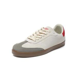 버널 남성 패션 스니커즈 로우탑 (그레이+레드 레이스업 캐주얼 슈즈 코트 편안한 테니스 체조 여행화 스케이트 워킹 11) 데일리