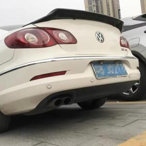 폭스바겐 VW 파사트 CC 스탠다드 2009-2017 ABS 카본 파이버 패턴 스포일러 윙 트렁크 립 부트 커버 자동차