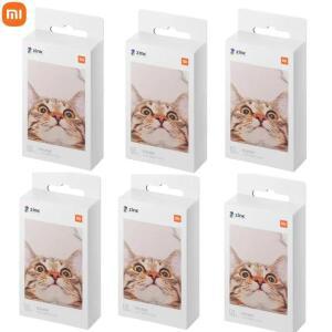 100% 오리지널 샤오미호환 ZINK 포켓 프린터 용지 자체 접착 사진 컬러 3 인치 미니 인화지