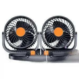차량용 터보팬 듀얼헤드 화물차 선풍기 회전 써큘레이터 차량용터보팬