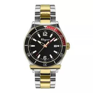 Salvatore Ferragamo 컬렉션 럭셔리 남성용 시계 시계, GOLD 골드-SFYK01322, 페라가모 | 1898