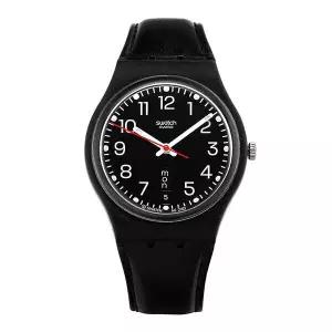 [편집샵 블레스]스와치 손목 시계 가죽 RED SUNDAY GB750